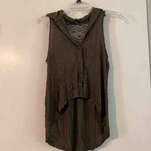 Wet Seal Olive Green Dressy Tank Top